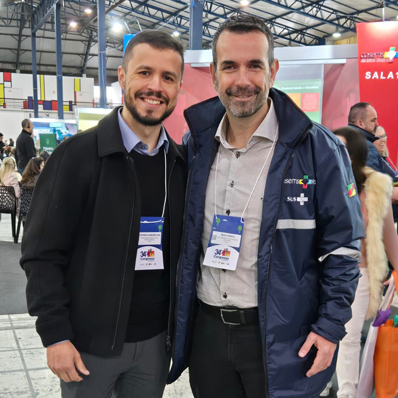 Diógenes Zãn e o Presidente do COSEMS