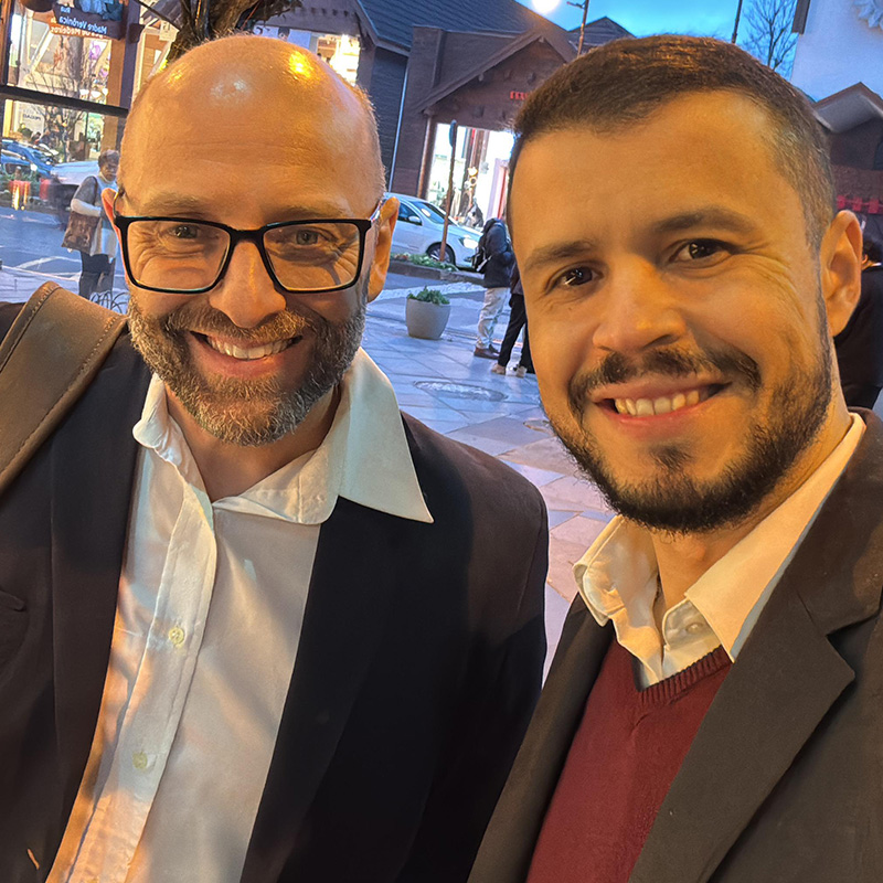 Diógenes Zãn e o Presidente do COSEMS