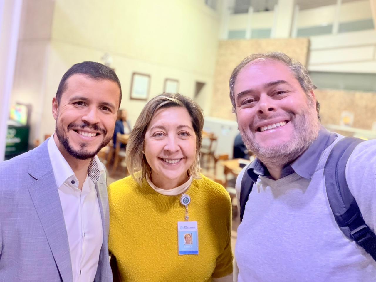 Dr. Diógenes Zãn, Dra. Camila Sardenberg e Leandro Costa Miranda