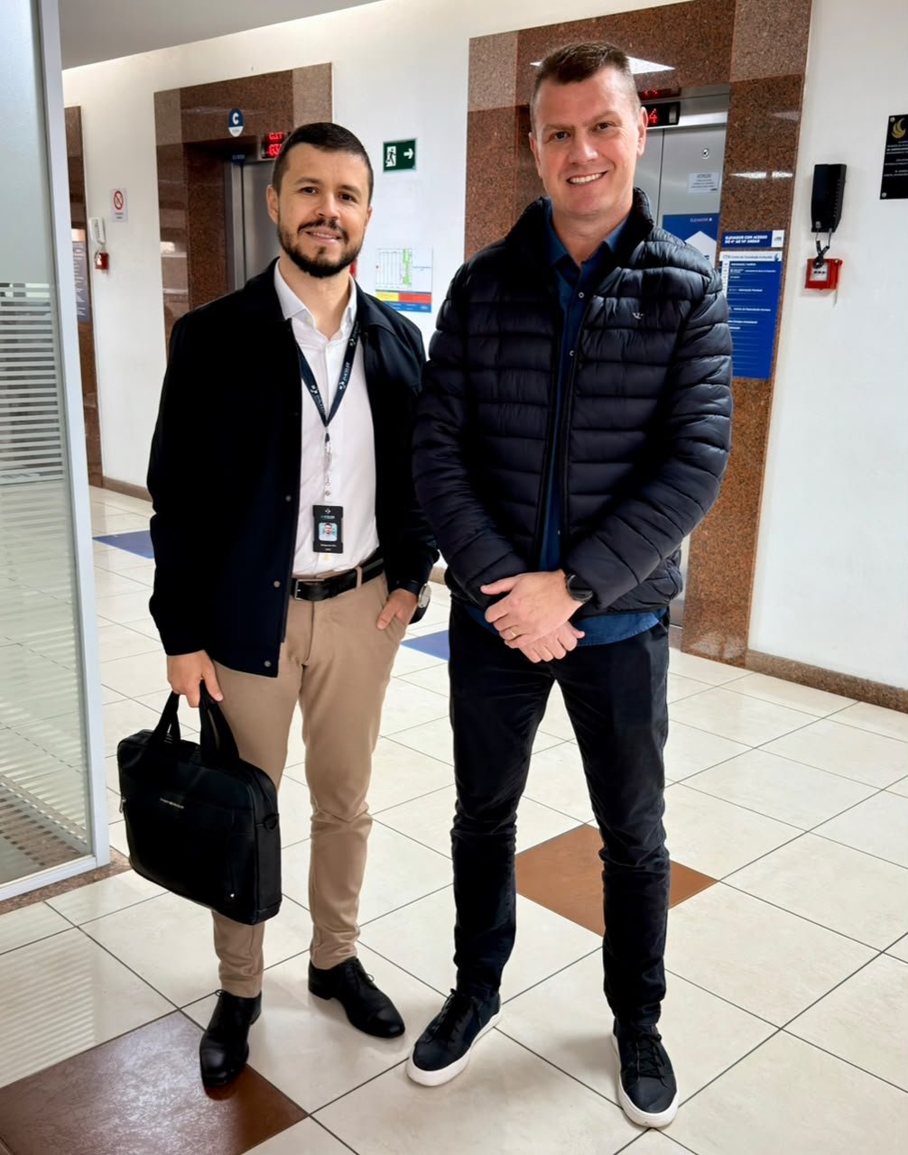 Dr. Diógenes Guimarães Zãn e Cristiano Dickel
